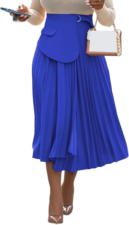 Blakely Pleated Skirt Blue|Green