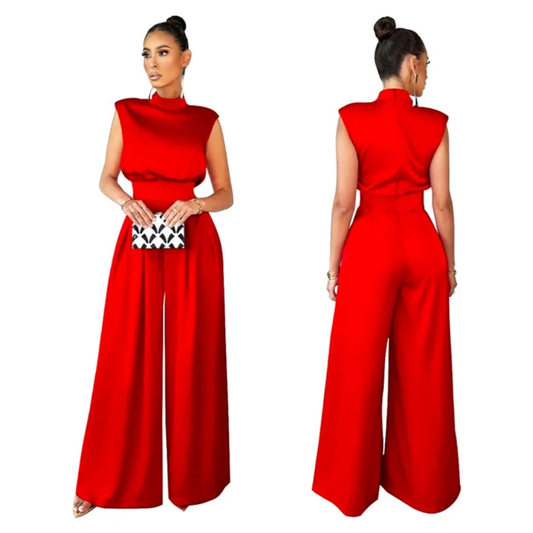 Saige Wide Leg jumpsuit (Belt not included)