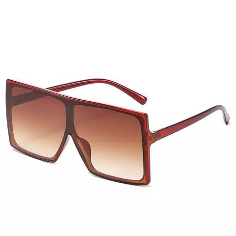 Chic Oversized Sunglasses for Women Men Big Flat Top Fashion-COKO