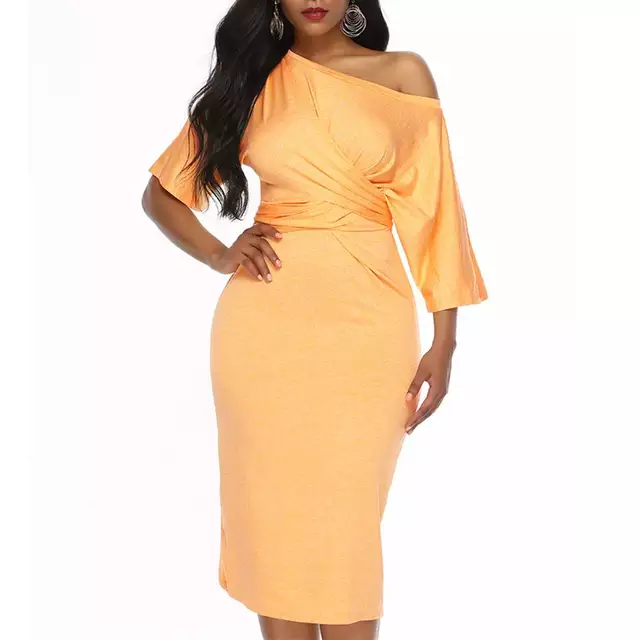 Amelia Asymmetrical Women One Shoulder Ruched Bodycon Mini Dress Puff Long Sleeve Cocktail Party Formal Wedding Guest Short Dress