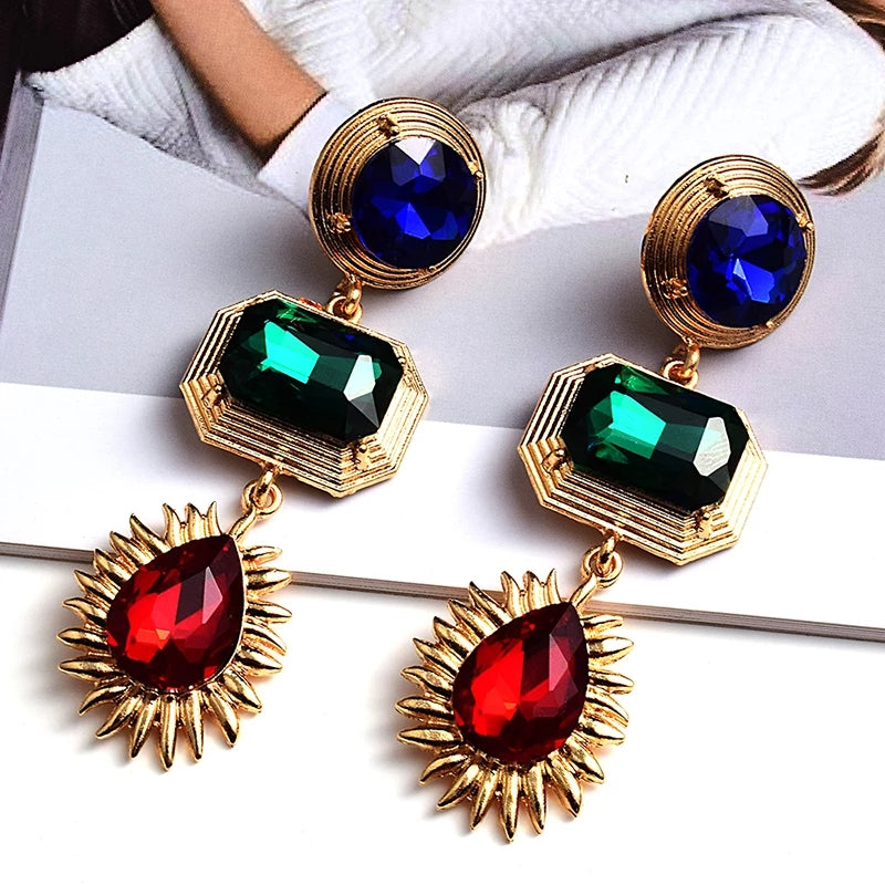 Cami Statement Handmade Drop Earring For Women | Red