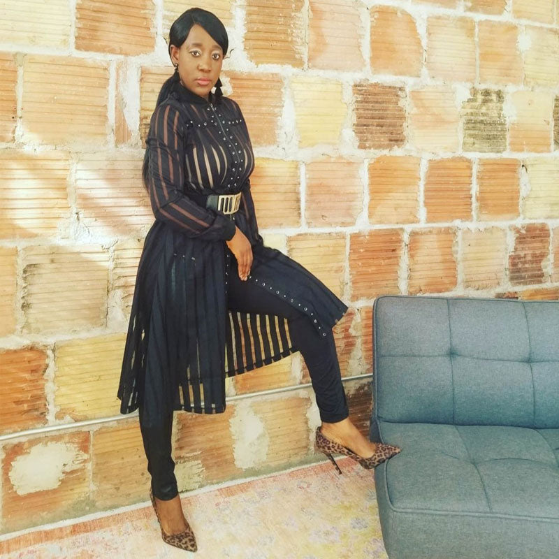 Tulle Mesh Coat