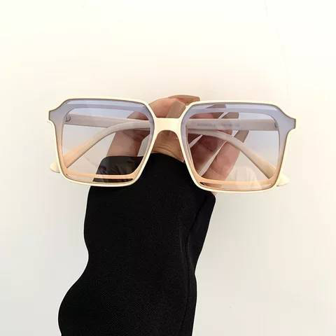 Chic Oversized Sunglasses for Women Men Big Flat Top Fashion-GIO