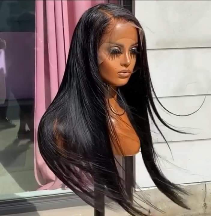 100% Straight Lace Front Wigs Human Hair 13x4 Virgin Frontal Wig-Stright For Women
