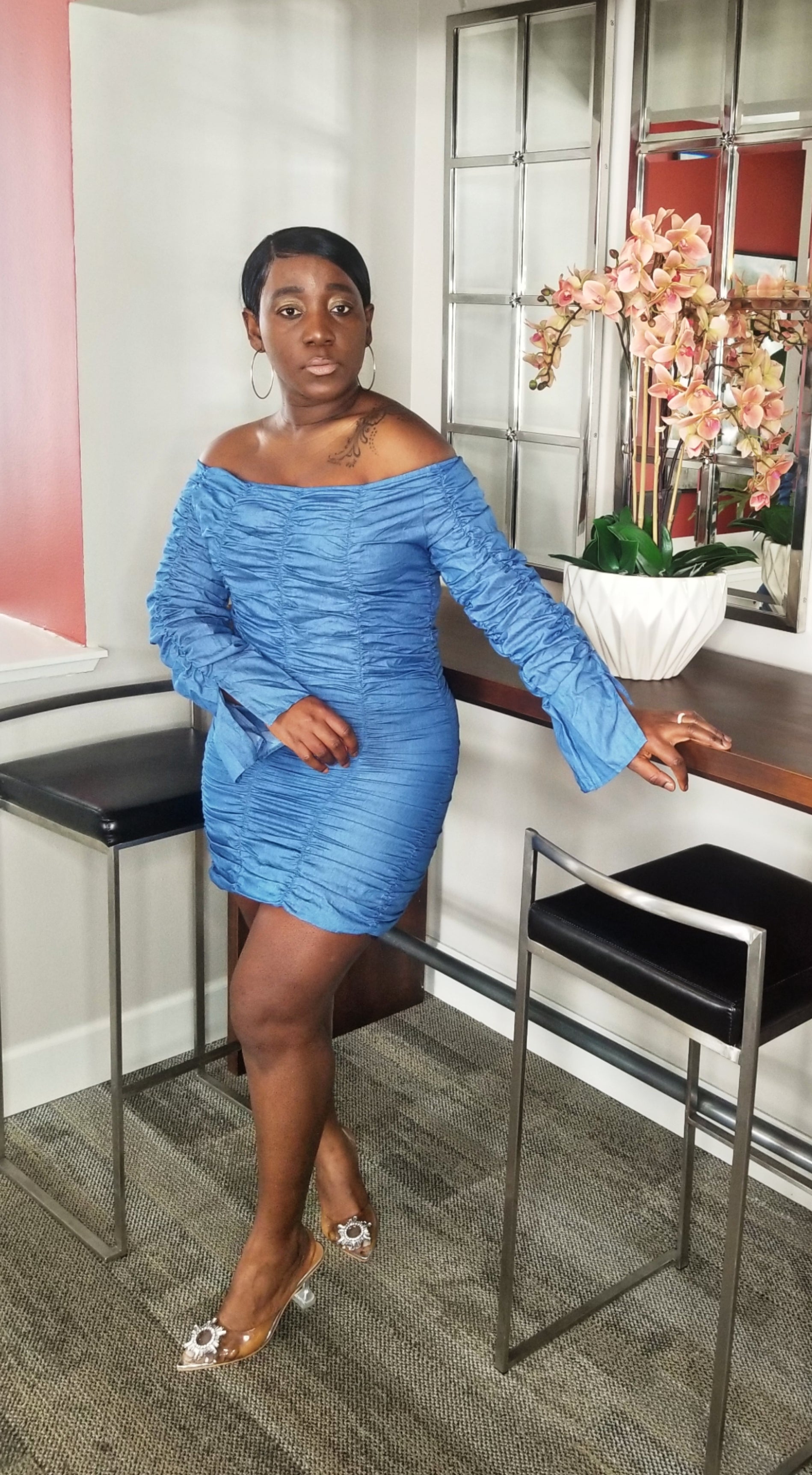 Layla Dress for Women Cute Off Shoulder Cocktail Wedding Guest Mini Dr Chic Always Boutique,LLC Layla Dress for Women Cute Off Shoulder Cocktail Wedding Guest Mini Dr Chic Always Boutique,LLC