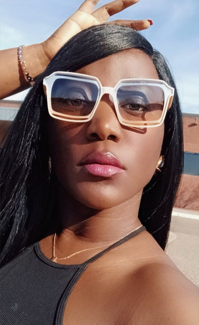 Chic Oversized Sunglasses for Women Men Big Flat Top Fashion-GIO