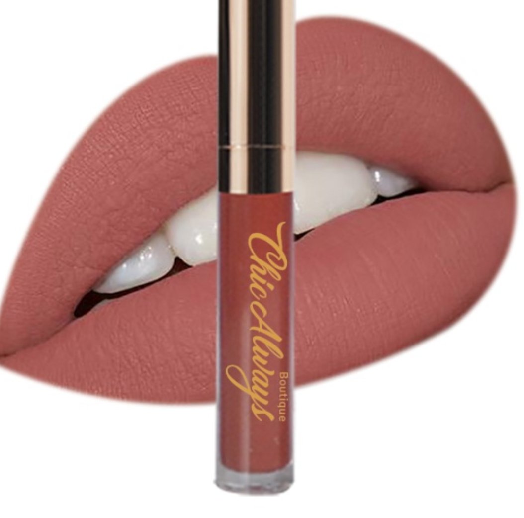 Chic Coco Matte Liquid Liner and Lipstick Lip Liner Set Matt Lips Make Up Waterproof Long Lasting Lipstick Matte Kit