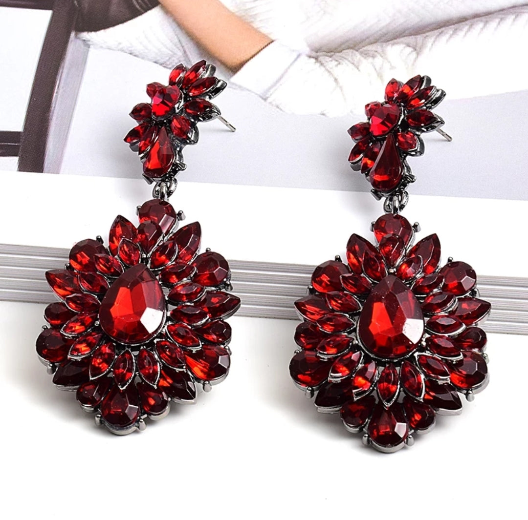 Mallory Vintage Flower Pearl Drop Dangle Earrings for Women Drop Earring