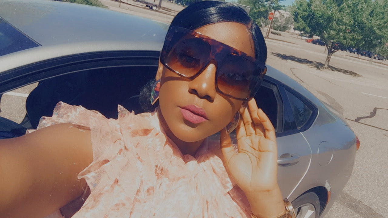 Chic Oversized Sunglasses for Women Men Big Flat Top Fashion