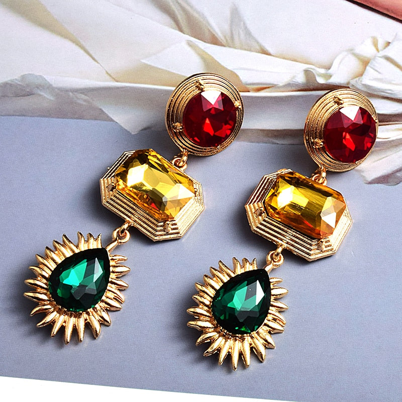 Cami Statement Handmade Drop Earring For Women | Green