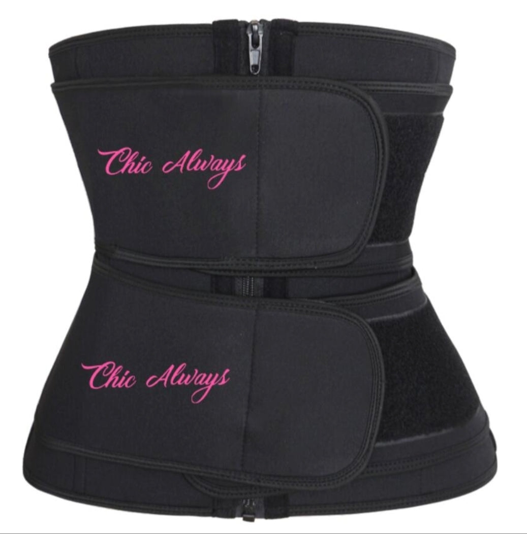 Double Compression Waist Trainer for Women Double Training Belt Workout Sport Girdle