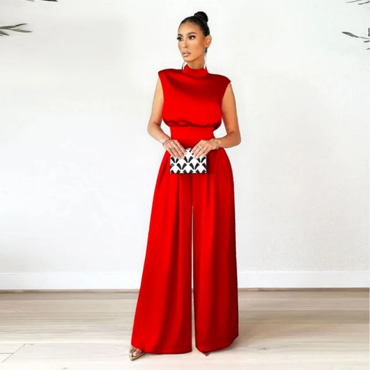 Saige Wide Leg jumpsuit (Belt not included)