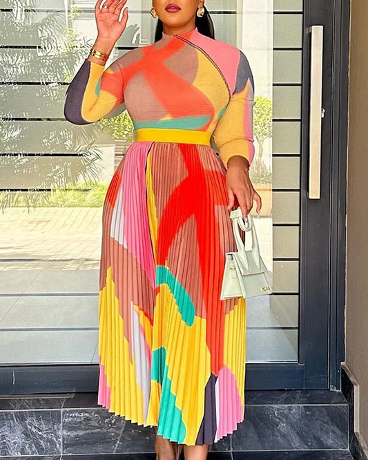 Reya Abstract Pleated