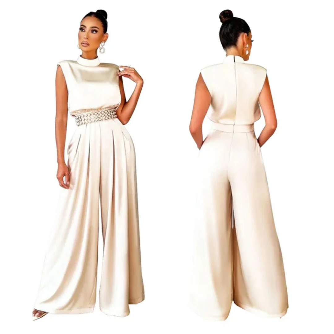 Saige Wide Leg jumpsuit (Belt not included)
