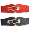 Metal Buckle Wide Elastic Belts