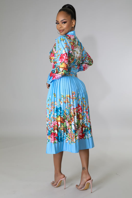 long sleeve floral dress Pale Blue Mother of the Groom Dresses With V-Neck Sleeves Floor Length Evening Gown Above mid Iris Long Sleeve omens Spring