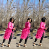 Jasmine Ruffle Spring Light Jacket (Pink)