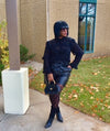 Nina Vegan Leather Shorts |Black